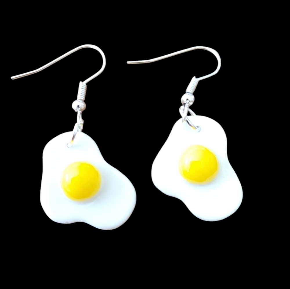 Fried Egg Earrings